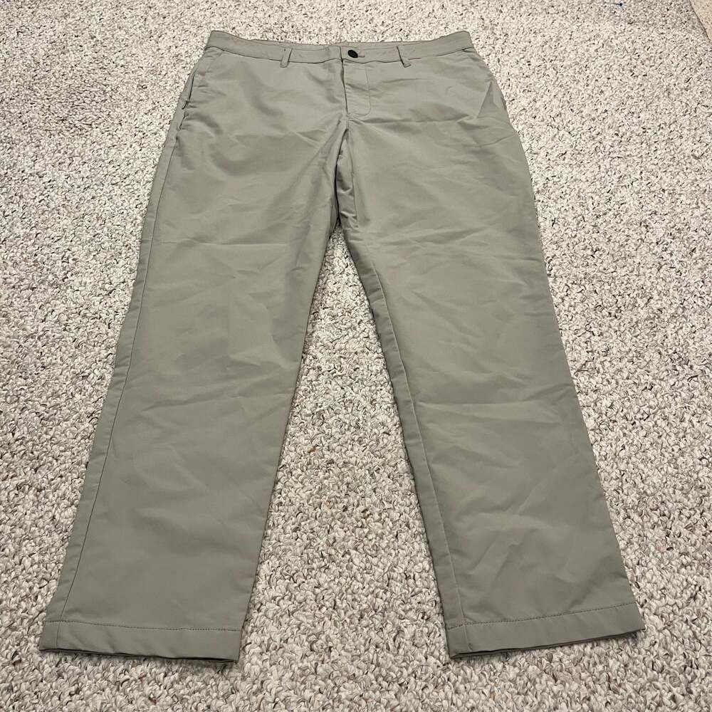 Banana Republic Slim Core Tech Pant Mens 34x30 Khaki Performance Work Casual